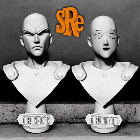 Stl File Busto Saitama One Punch Man 👊 3mf ・3d Print Design To Download・cults