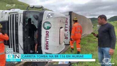 Integra O Not Cia Zona Da Mata Motorista Fica Ferido Ap S Carreta