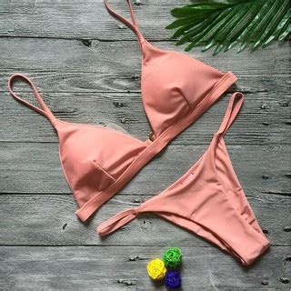 Jual Import Fallindoll Bikinis Women Soild Bikini Women Swimsuits