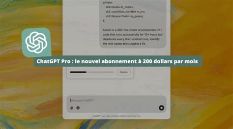 Chatgpt Pro Le Nouvel Abonnement Dollars Par Mois