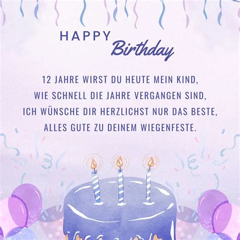 Kurze Sprüche Zum 12 Geburtstag