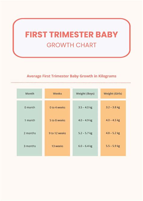 Baby Growth Chart PDF Template Net