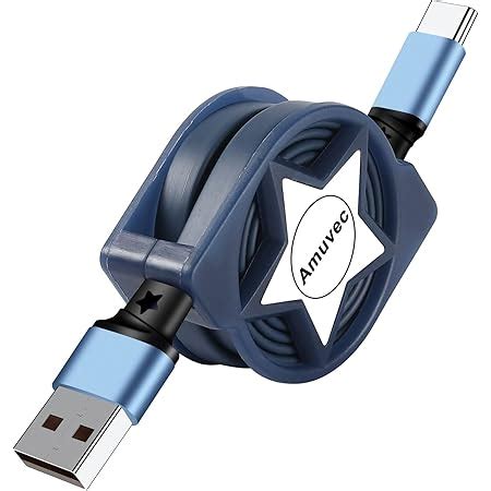 Doupi Kompakt Aufrollbar Ladekabel Datenkabel USB Lightning 8pin 0 9 M