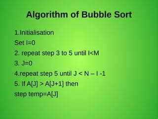 Bubble sort | PPT