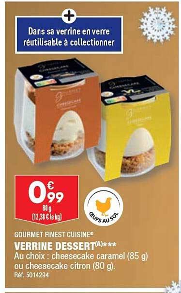 Promo Gourmet Finest Cuisine Verrine Dessert Chez Aldi ICatalogue Fr