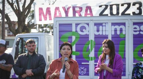 Quilmes Mayra Mendoza Se Mostró En Un Acto De Campaña Junto A Juan Grabois Noticias La