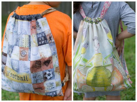 Easy Peasy Drawstring Backpack Free Sewing Tutorial SewCanShe Free