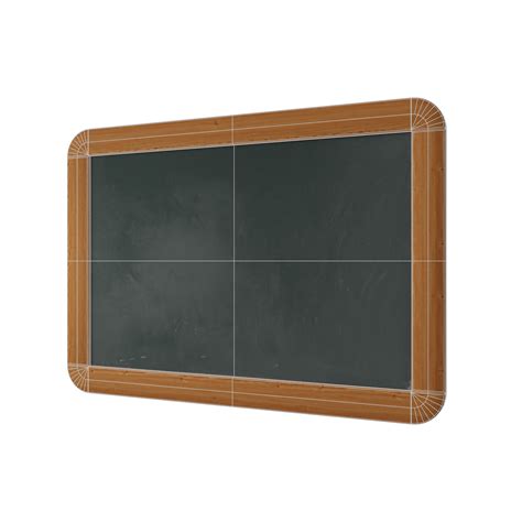 3D Model Chalkboard Blackboard VR AR Low Poly CGTrader