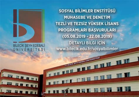 BİLECİK ŞEYH EDEBALİ ÜNİVERSİTESİ SOSYAL BİLİMLER ENSTİTÜSÜ MUHASEBE VE