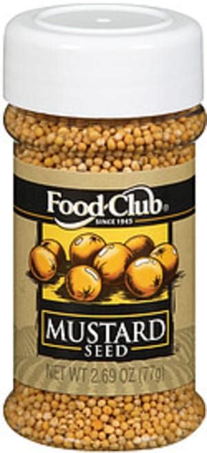 Food Club Mustard Seed 269 Oz Nutrition Information Innit