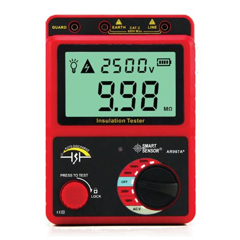 Ar907a Smart Sensor เครื่องวัดความต้านทาน Insulation Tester