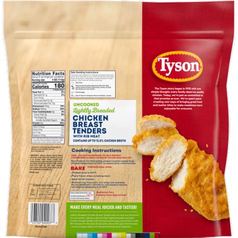 Tyson Uncooked Lightly Breaded Chicken Breast Tenders 32 OZ Kroger