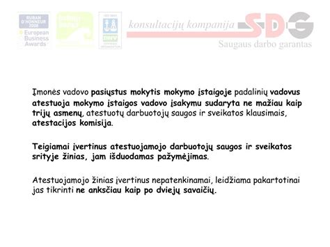 Ppt Darbuotoj Saugos Ir Sveikatos Mokymas Powerpoint Presentation