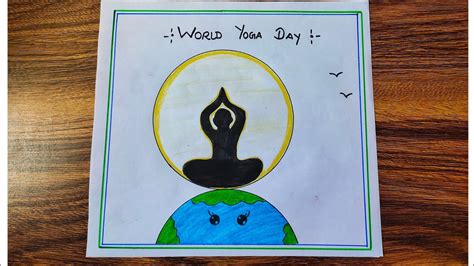 International Yoga Day Drawing World Yoga Day Poster Drawing Yoga Day