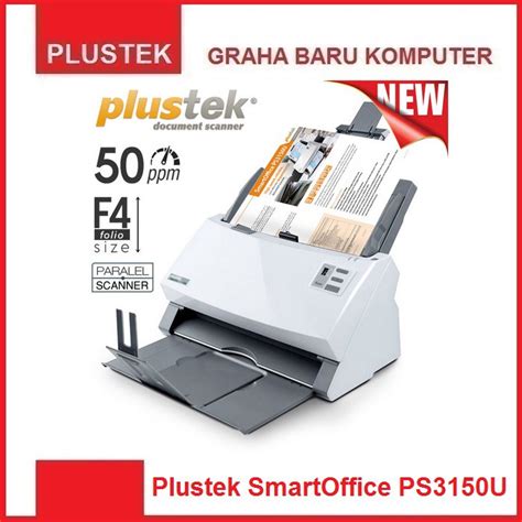 Jual Plustek Smartoffice Ps U Scanner Komputer Dokumen Adf Otomatis