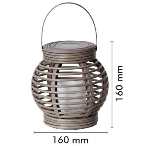 Luxform Large Solar Rattan Lantern Windlicht Atelier Yuwa Ciao Jp