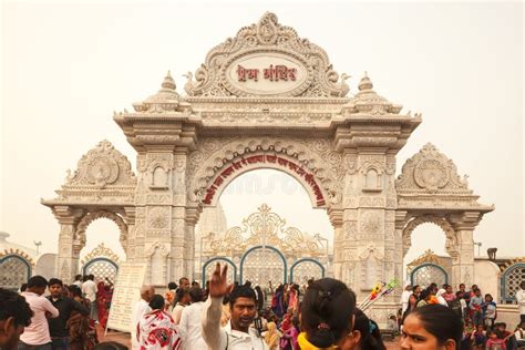 ISKCON Krishna Balarama Temple in Vrindavan Editorial Stock Photo ...