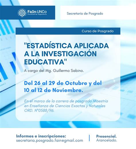 Curso De Posgrado Estad Stica Aplicada A La Investigaci N Educativa