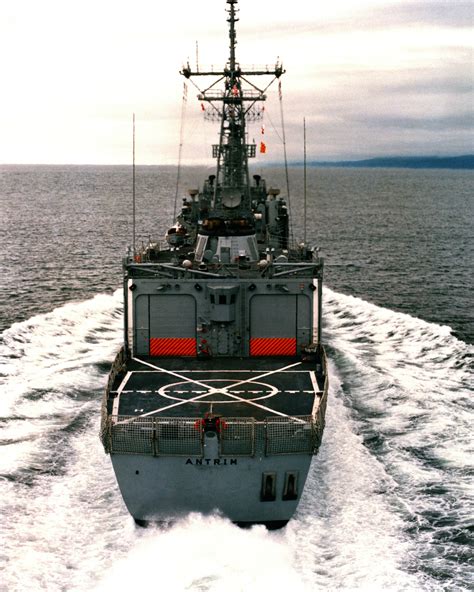 An Stern View Of The Guided Missile Frigate Antrim Ffg As Todd