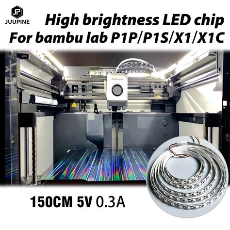 For Bambu Lab Light P1p P1s X1c Led Lights Strip Led Light Kit 5v 150cm Ip44