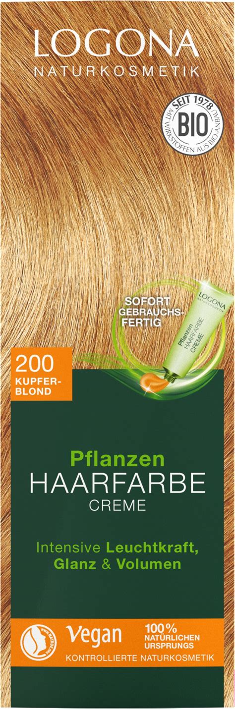 Logona Pflanzen Haarfarbe Creme Kupferblond Ml