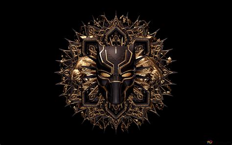 Black Panther: Wakanda Forever logo 8K wallpaper download