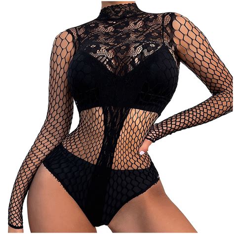 Odeerbi Fishnet Corset Lingerie Set For Women 2024 Fashion Sexy Hollow
