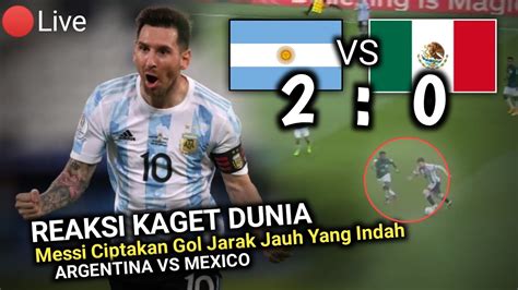 Reaksi Kaget Dunia Melihat Gol Messi Gol Jarak Jauh Yang Indah Live