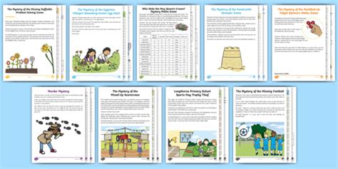 Ks1 Mystery Maths Games Resource Pack Teacher Made