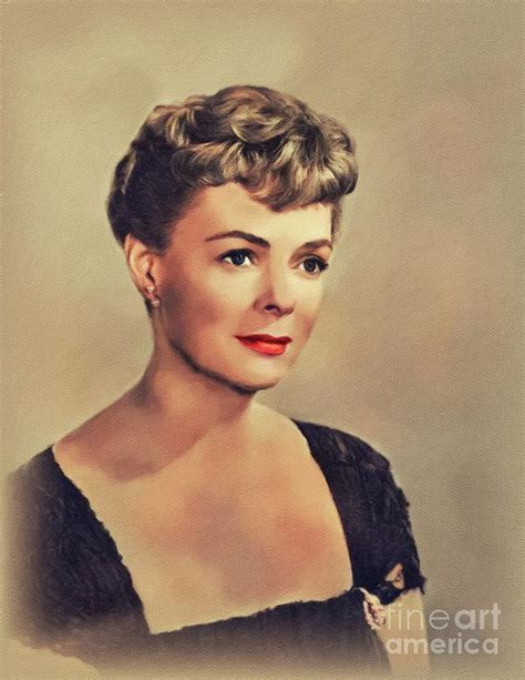 June Lockhart Vintage Actress Painting By John Springfield