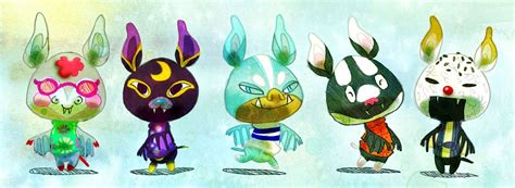 Animal Crossing New Leaf Bat Villagers Animal Crossing Fan Art