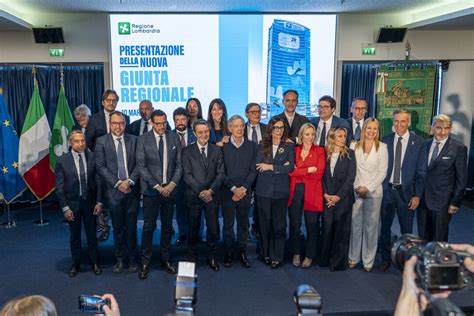 Regione Lombardia Presentata La Nuova Giunta Di Attilio Fontana Ecco