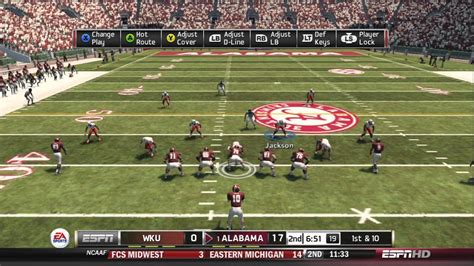 NCAA Football 13 WKU Dynasty Year 1 Week 2 At 1 Alabama YouTube