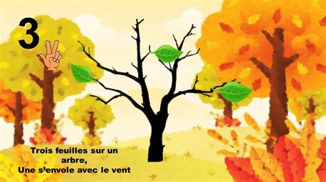 Comptine Trois Feuilles Sur Un Arbre Youtube