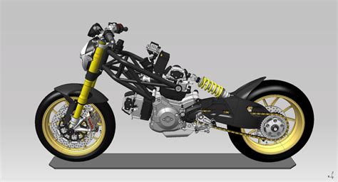 Ducati Monster 1100s 3d Cad Model Library Grabcad