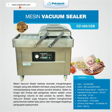 Mesin Vacuum Sealer DZ400 2SB Toko Mesin Maksindo