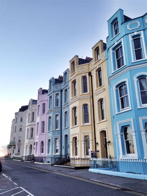 Balamory houses in Tenby | Tenby, House colors, Facade house