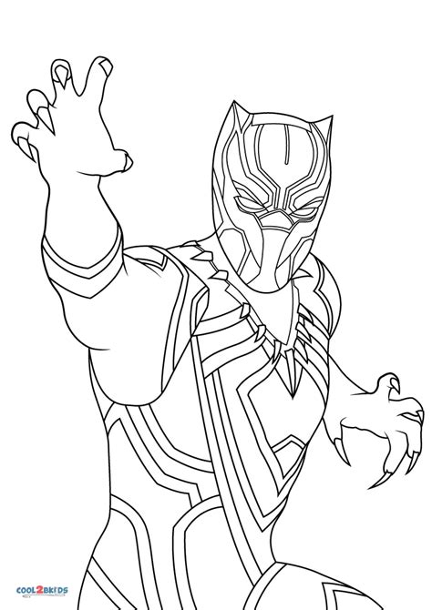 Printable Black Panther Coloring Pages Androulladenise