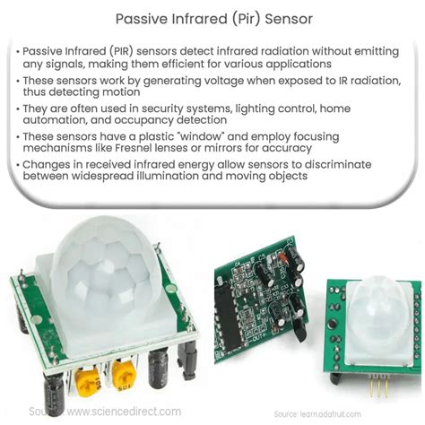 Passive Infrared Pir Sensor How It Works Application Advantages