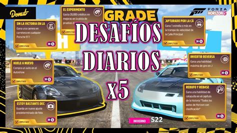 FORZA HORIZON 5 DESAFÍOS DIARIOS x5 INVIERNO SERIE 22 RECOMPENSA