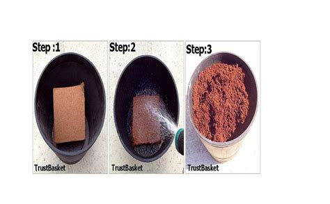 TrustBasket Trust Basket Cocopeat Block 650 G Expands To 16 Litres Of