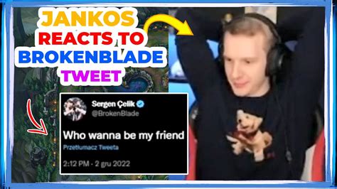 G2 Jankos Respond To G2 BrokenBlade Tweet YouTube