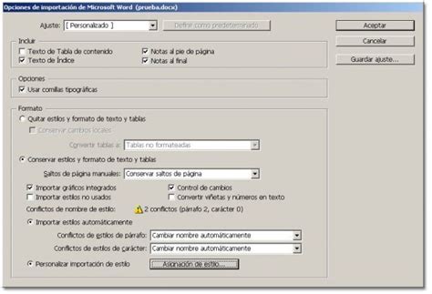 Importar Documentos De Word A Adobe InDesign Documento De Word Adobe