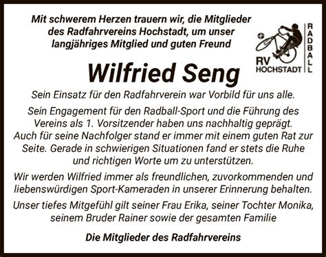 Traueranzeigen Von Wilfried Seng Trauer Op Online De