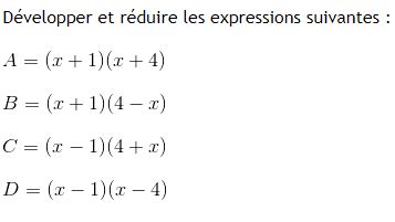 Exercice Calcul Litteral Me Developper Et Reduire