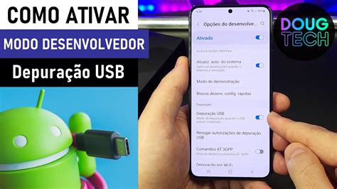 Como Ativar o Modo DESENVOLVEDOR e Depuração USB no Samsung Galaxy