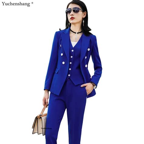 Buy Women Suits Female Pant Suits Office Lady Formal