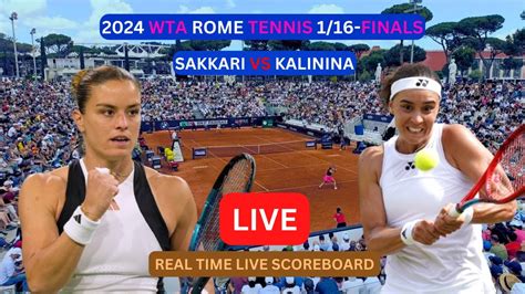 Maria Sakkari Vs Anhelina Kalinina Live Score Update Today Women S