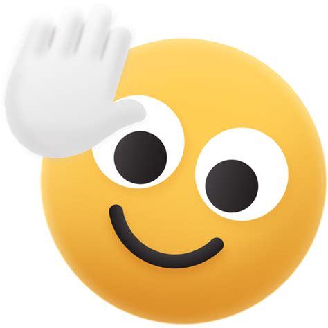 Emoji Rolling Waving Hello Smile Face Icon Free Download