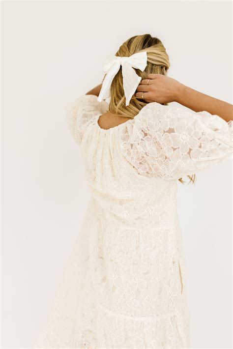 Daymaker Dress Luxe Cream Lace Zoco Exclusive Shop Zoco